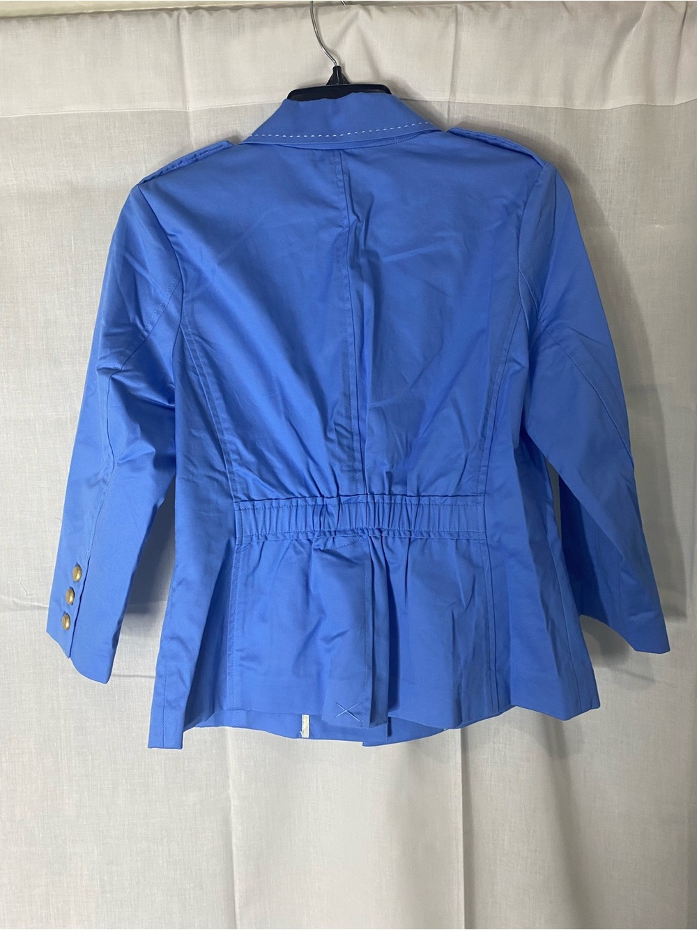 Joan Rivers Royal Blue Military-Inspired Blazer with Gold Buttons - Picture 5 of 9
